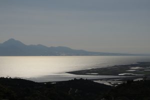 天水から望む有明海
