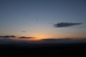 俵山からの夕焼け